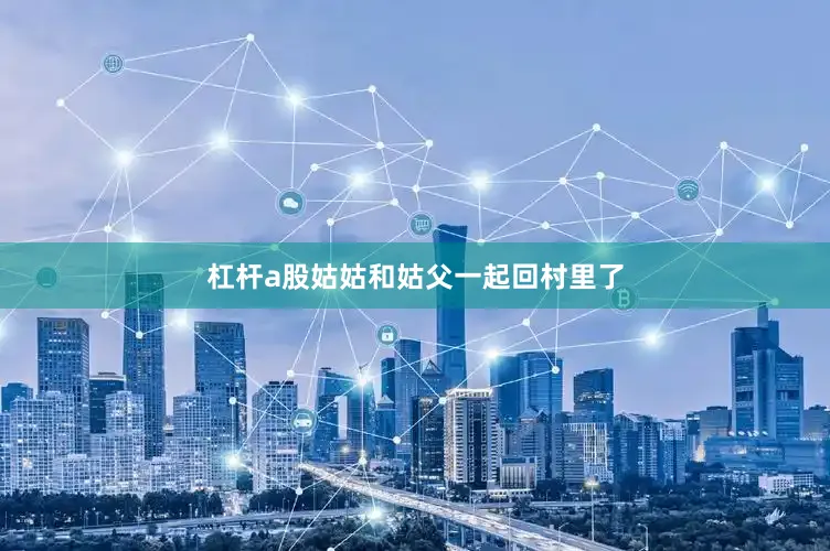 杠杆a股姑姑和姑父一起回村里了